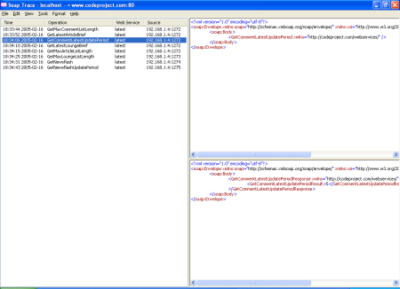 SoapTrace with http headers not shown.